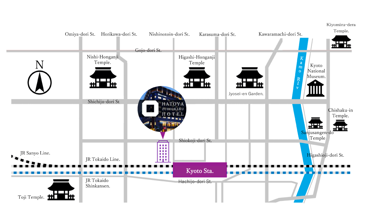 Kyoto Sightseeing Map